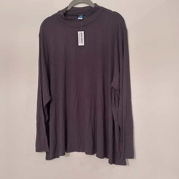 🎈3/$25🎈NWT Old Navy Luxe Mock Neck Swing Tshirt - Picture 3 of 6